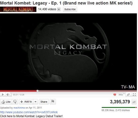 mortal kombat legacy. of Mortal Kombat: Legacy