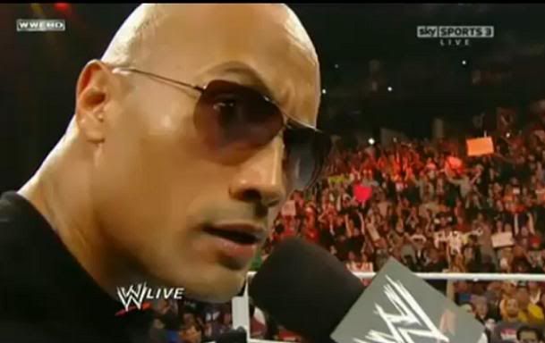 wwe rock. The Rock comes back to wwe