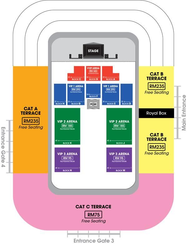 Stage Plan for Jason Mraz “Tour Is A Four Letter Word” World Tour concert LIVE in Malaysia Stage Plan for Jason Mraz “Tour Is A Four Letter Word” World Tour concert LIVE in Malaysia