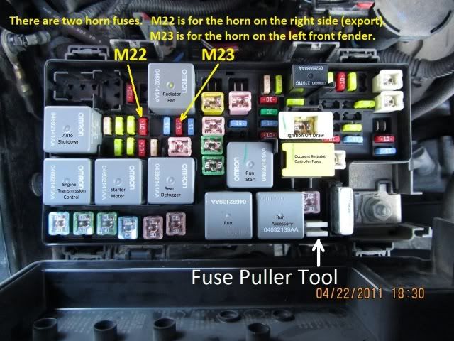 Jeep yj horn fuse #4