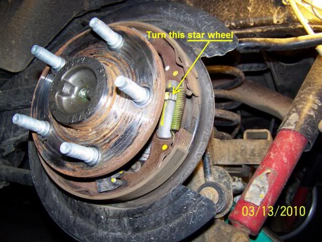 2008 Jeep wrangler parking brake adjustment