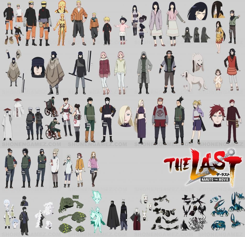 Design dos personagens do filme The Last: Naruto The Movie Design dos personagens do filme The Last: Naruto The Movie