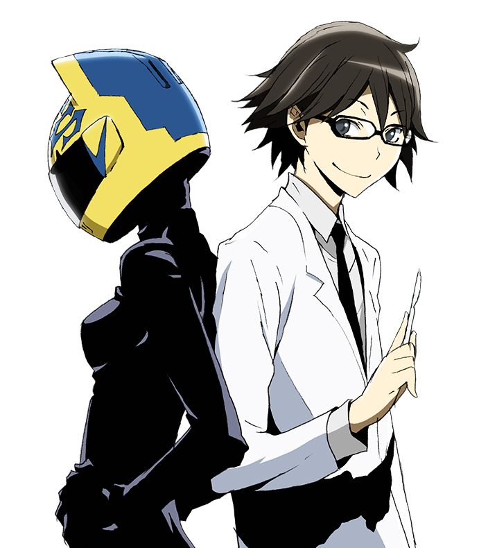 Shinra Kishitani, Celty Sturluson. Shinra Kishitani, Celty Sturluson.
