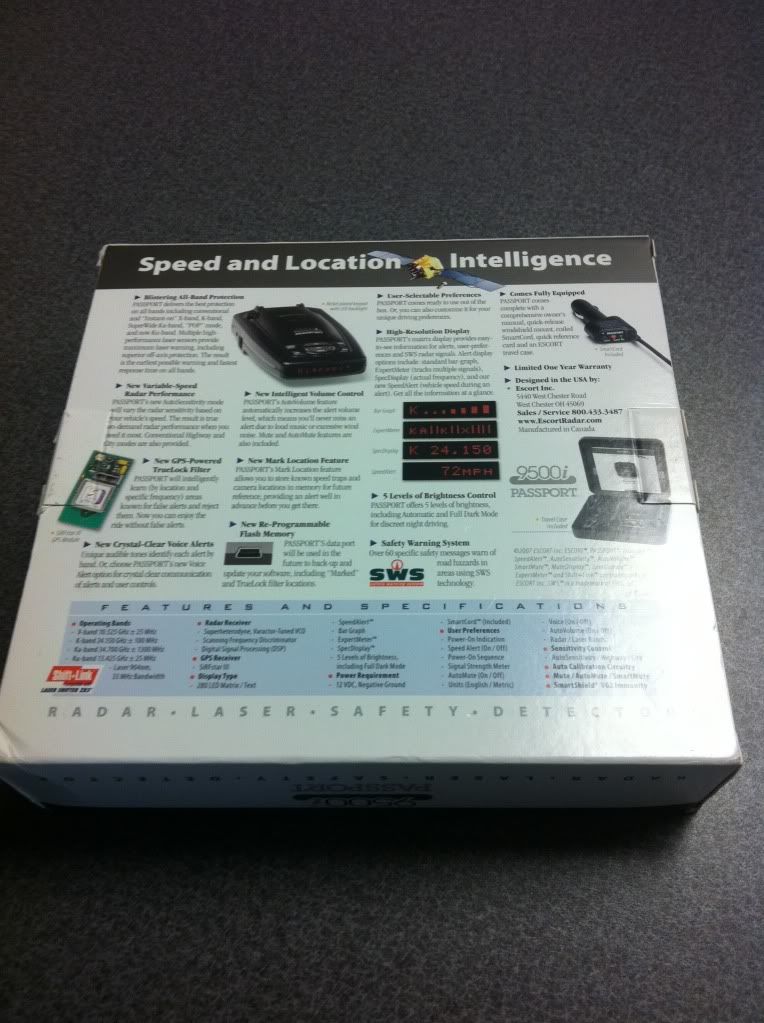 Escort Passport 9500i Radar Detector VW Vortex Volkswagen Forum