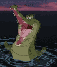 excited / happy alligator