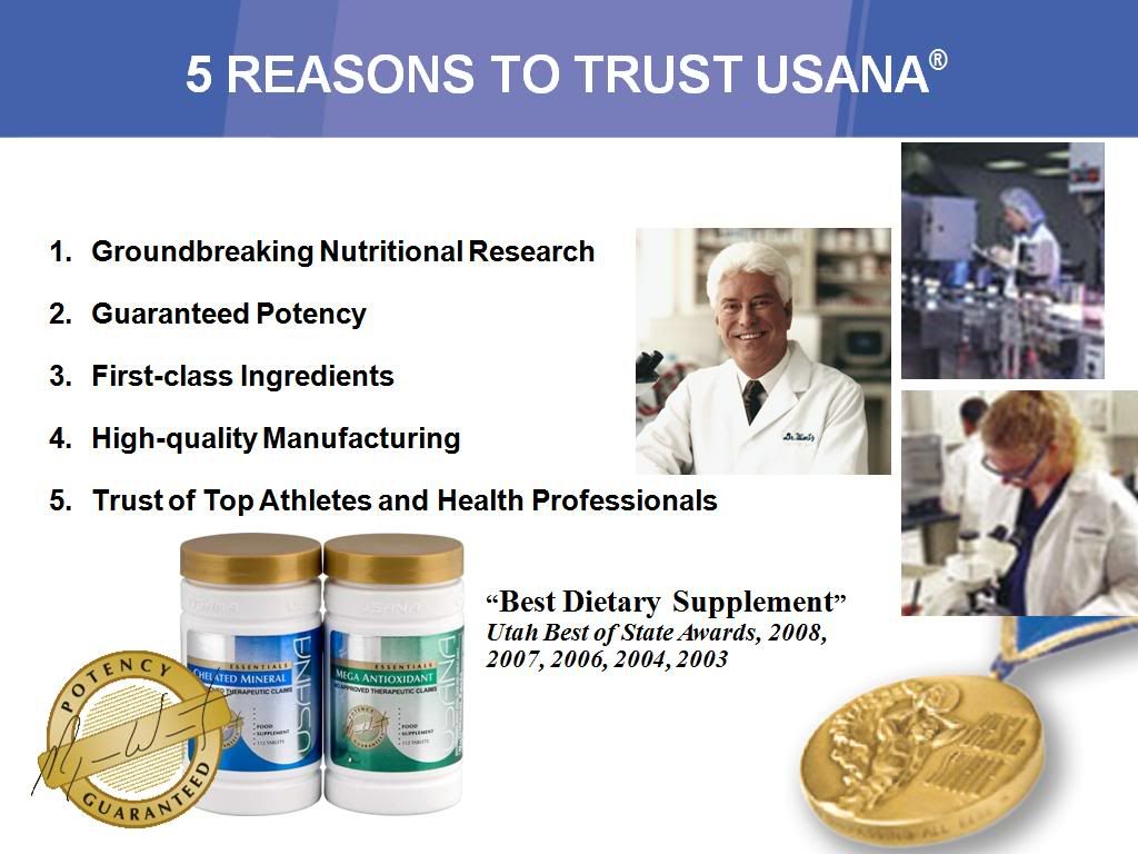 5 Reasons to Trust USANA Pictures, Images and Photos