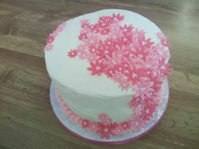 Pink Flower Cake-1