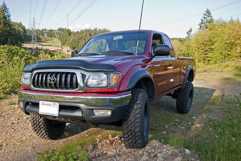 toyota tacoma cb hood mount #2