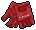 red fingerless leather gloves