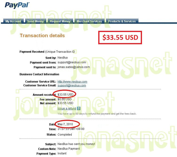 neobux payment proof