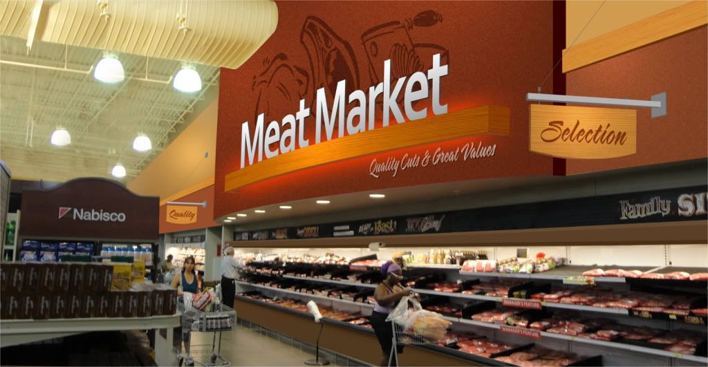 Grocery Store Design Meat Department Design Interior Grocery Rendering Market Decor Design Deca