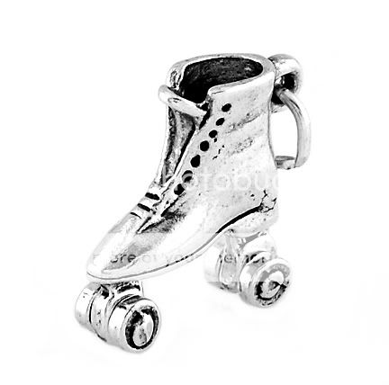 STERLING SILVER ROLLER SKATE CHARM/PENDANT  