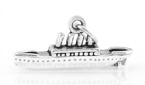 STERLING SILVER 925 3D TITANIC SHIP CHARM/PENDANT  