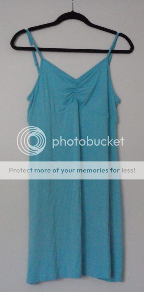 DreamSacks Bamboo Short Tank Night Gown Blue Large NEW  